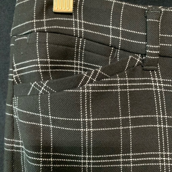 WHBM Plaid Slim Ankle Pants - Picture 3 of 7